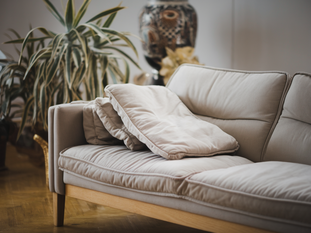 Can you fix sagging ikea karlstad cushions with replacement foam and a no-sew cover?