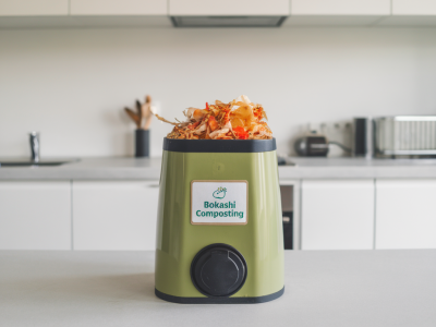 simple bokashi composting for flat-dwellers with limited outdoor space