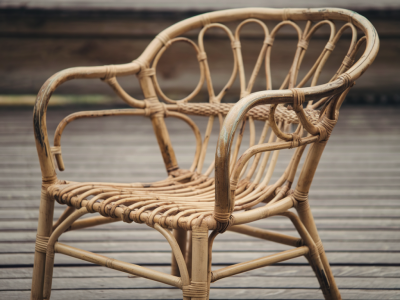 can a £50 secondhand rattan chair look designer? step-by-step repair, color and weave fixes