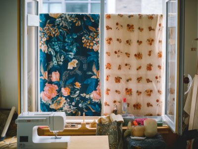 how to build an insulating window panel for a rented flat using thrifted fabric and recycled batting