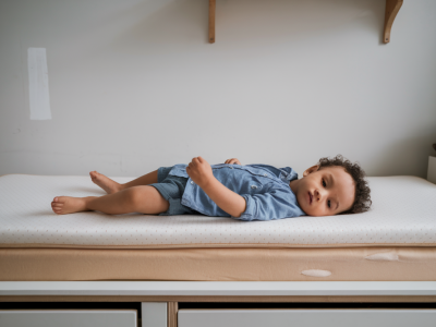 Which budget-friendly natural latex toppers fit a cot bed and relieve toddler back pain? exact sizes and where to buy in the uk